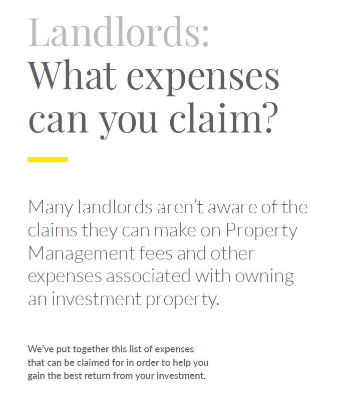 Claimable Expenses For Landlords Ray White Youngs Rentals